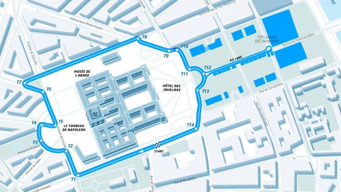 Track design for Paris ePrix revealed