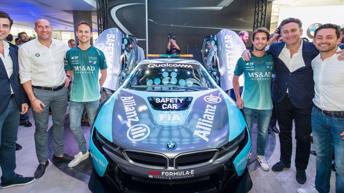Bruno Correia on the 2018 Qualcomm Safety Car