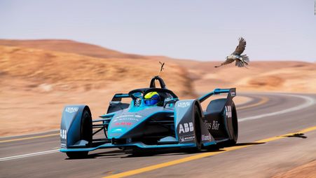 felipe massa races a peregrine falcon