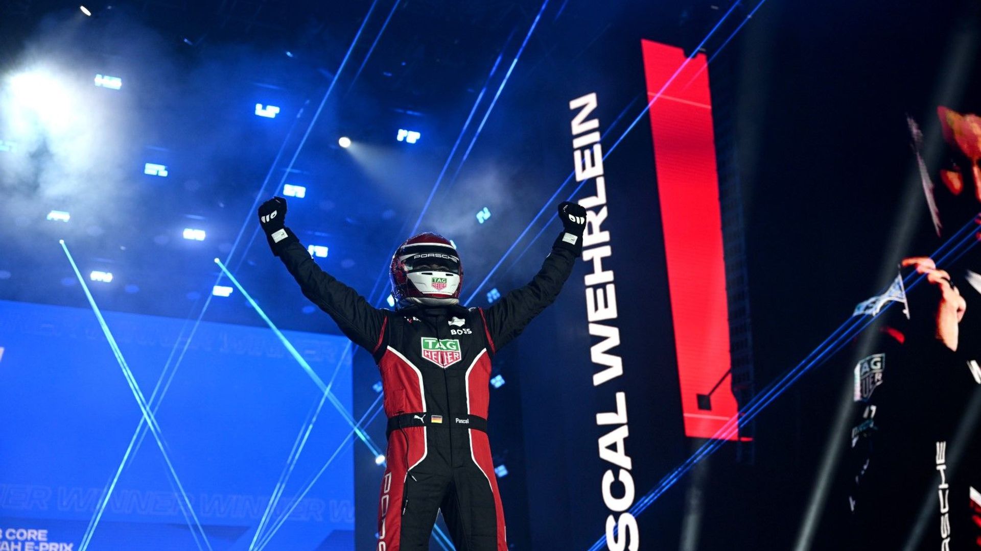 Wehrlein wins Round 3 in Diriyah for Porsche Formula E team