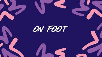 on foot