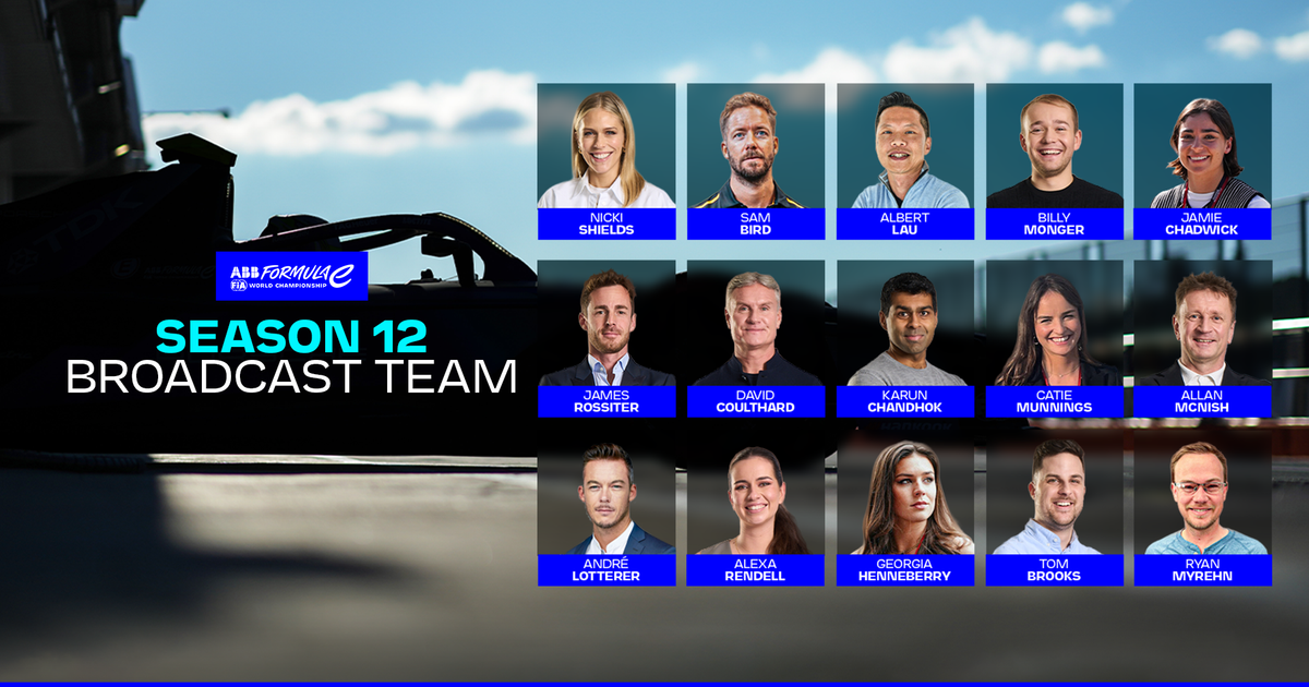 Formula E announces broadcast lineup for Season 12