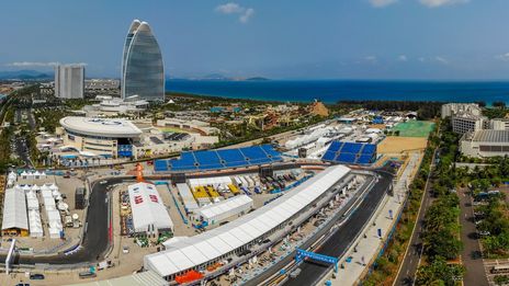 formula e sanya birds eye