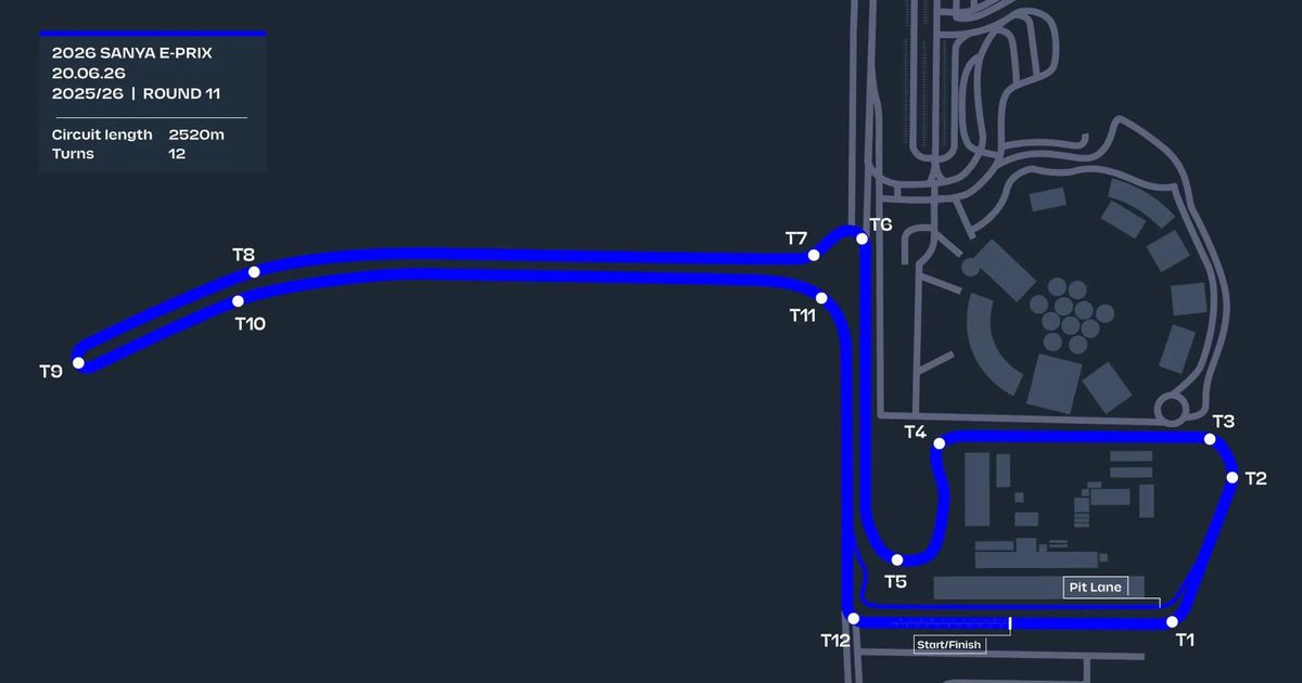 TRACK MAP: What does the Sanya E-Prix look like?